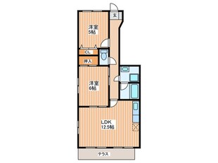 シャンドフル－ル１番館の物件間取画像